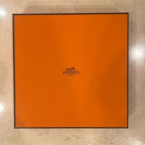 Hermes scarf box with original tissue, authentic